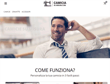 Tablet Screenshot of camiciasumisura.com